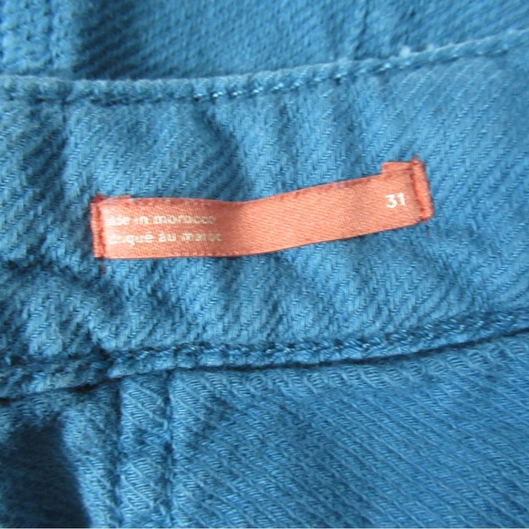 Anthropologie Pilcro Slouchy Blue Bermuda Shorts - Picture 6 of 16